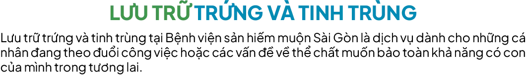Lưu trữ Trứng - Tinh Trùng