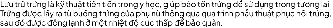 Lưu trữ Trứng - Tinh Trùng